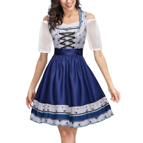 Robe traditionnelle bavaroise costume complet 3 pièces pour femme