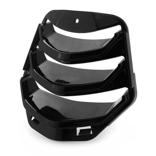 HEINMO Für Ves' GTS GTV HPE Super 125 250 300 2023 2024 Hornabdeckung Inlay -Krawattengrill Schnalle Abdeckung ABS Verkleidung Zubehör (Gloss Black)