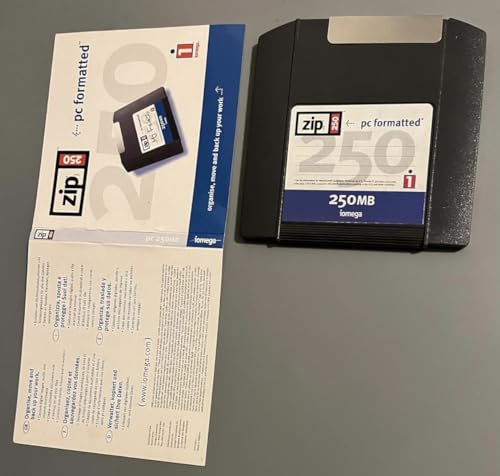 Disque Zip 250 MB Iomega PC stockage magnétique vintage et extension de mémoire