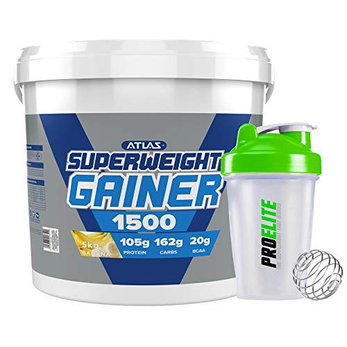 Atlas Nutrisport Super Weight Gainer Mass Gain 5kg / 5000g + Shaker