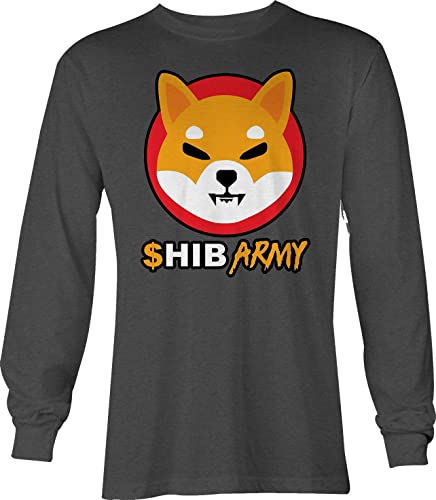 AMG Prints Shiba Coin Doge Crypto ShibArmy Long Sleeve T Shirts for Men or Women G2400