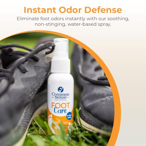 Image of Foot Deodorant Liquid Spray by Common Sense, Helps Soothe Itching and Burning from Most Athlete's Foot, Long-Lasting Odor Control, 3 Pack (2 fl. oz)