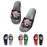 RoPox Custom Slides - Personalized Photo & Name Slippers, Shower Sandals