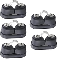 BLUESHARK Nylon Sailing Cam Cleat With Wire Fairlead - 150 Lb Load Capacity For 1/8-1/4" Lines