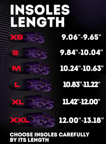 Image of CRUVHEAL Work Comfort Orthotic Insoles - Anti Fatigue Shoe Insert Men Women - Low Arch Support - Shock Absorption - Foot Pain Relief - Work Boot Insoles (XL, Violet)