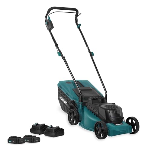 VONROC Tondeuse à Gazon sans Fil 40V - Moteur Compact et Léger - Bac à Herbe 30 L, Hauteur de Coupe Réglable 30 à 70 mm - Moteur sans Balais à Charbon -...