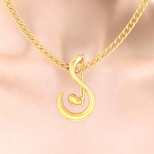Image of P.C. Chandra Jewellers 14K Gold Pendant (without chain) With Musical Symphony Design For Women - 0.2 Gram
