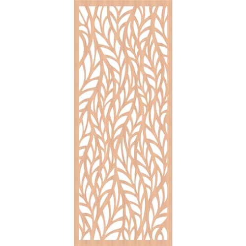 Image of Ortonville Decorative Pierced Fretwork Wood Wall Panels, 33 3 /8 inchW x 84 3 /8 inchH x 3 /8 inchT, Alder