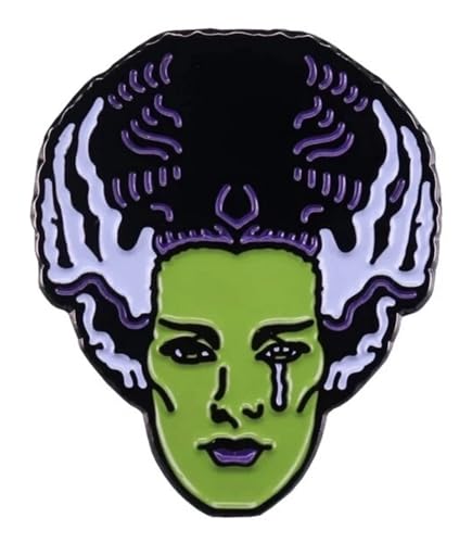 Badge Frankenstein en émail de 3 cm pour veste et sac de collectionneur