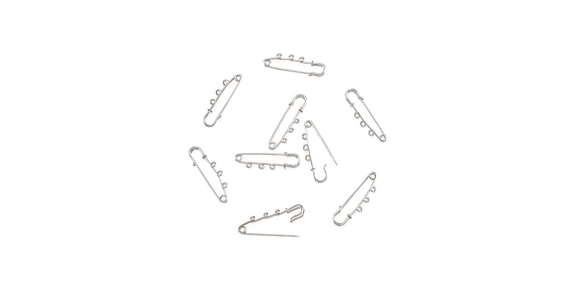Amazon.co.jp: 10本 52mm 鉄製 安全ピン キルトピン 3カン付き