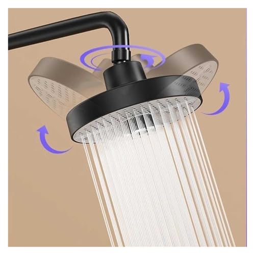 Pommeau de douche effet pluie jet réglable 5 modes argenté