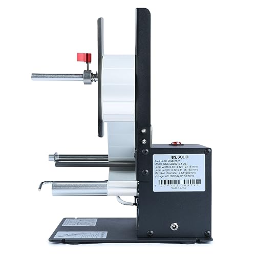 U.S. Solid Automatischer Etikettenspender - Transparente und Undurchsichtige Etiketten - Breite 10-115 MM