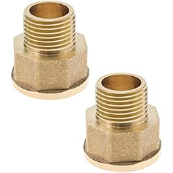 Purificador De Agua Para Medidor 2 conectores reductores de buje macho de 1/2 pulgada - 3/4 pulgadas hembra BSP rosca adaptador de montaje de tubería convertidor de latón para medidor de agua ablandador de agua purificador de agua