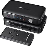 SOOMFON HDMI Switch 4K 3 in 1 Out, Splitter Verteiler 3 auf 1, Umschalter Mit...