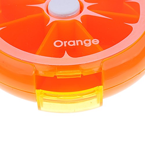 Pillenbox 7 dagen pillendoos tablettenbox medicijnbox voor thuisgebruik, reis- en zakenreis - oranje - Image 6