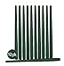 Hyoola 12 Pack Tall Taper Candles - 12 Inch Hunter Green Dripless, Unscented Dinner Candle - Paraffin Wax with Cotton Wicks - 10 Hour Burn Time