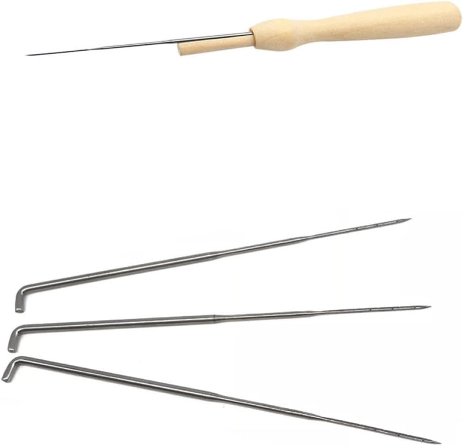 Xmas 30pcs Wool Felt Needle Steel Embroidery Needle for Crafting