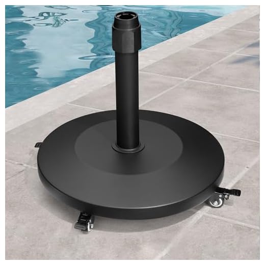 Best pool umbrella stand VredHom 44lbs Concrete Umbrella Stand