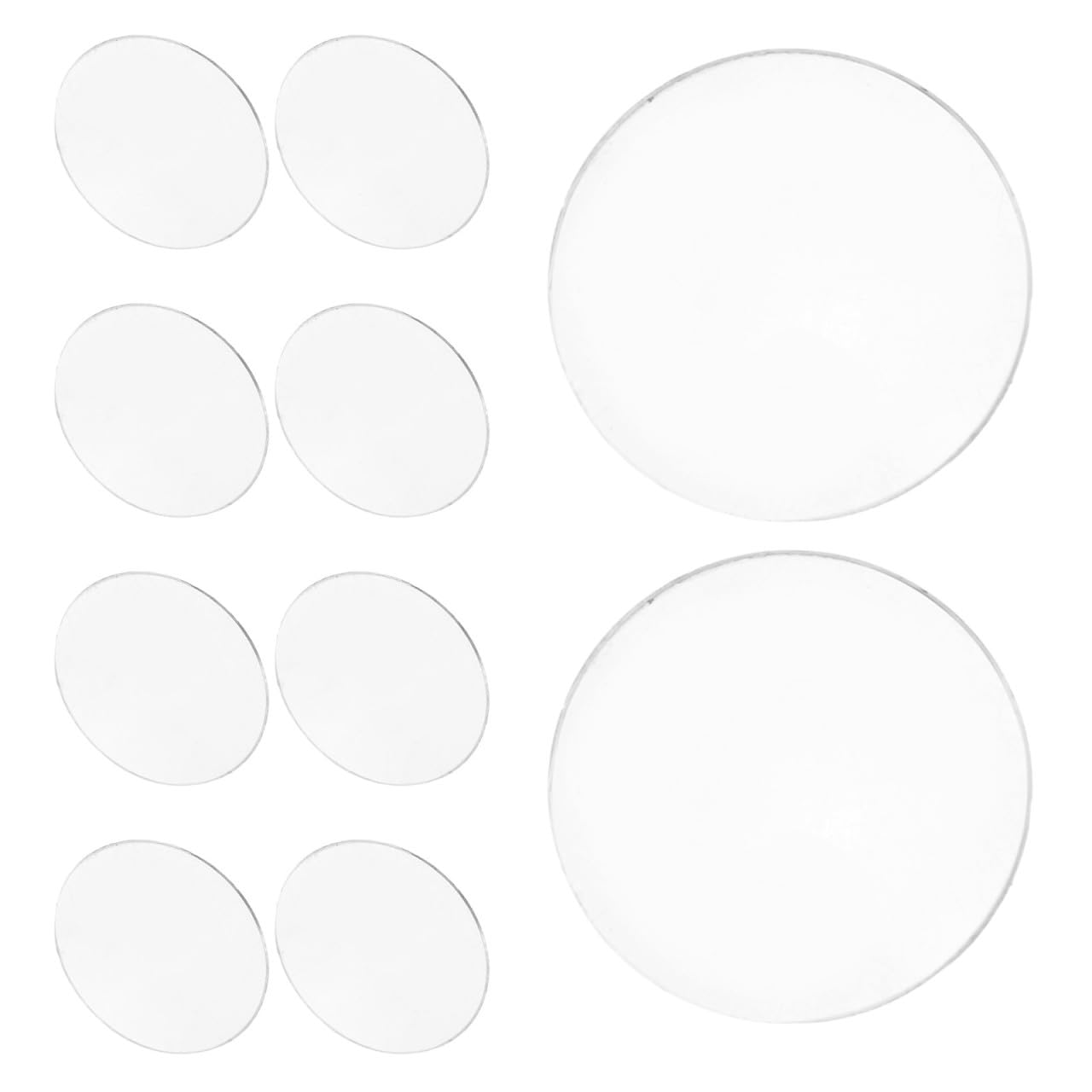 JEWEDECO Spotlight Acrylic Lens Cover 30Pcs 5Cm Round Flat Lamp Shade for Mr16Gu10 Indoor and Outdoor Landscape Lighting, 2Mm Thick Heat-Resistant Disc Waterproof Shield