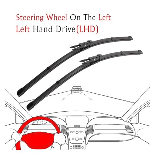 Limpiaparabrisas Citroen C5 2008-2017 de alta resistencia para brazo con ajuste de lengüeta 2