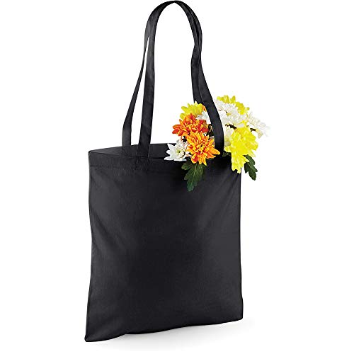 Westford Mill - Baumwoll-Tragetasche mit langen Henkeln One Size,Graphite Grey