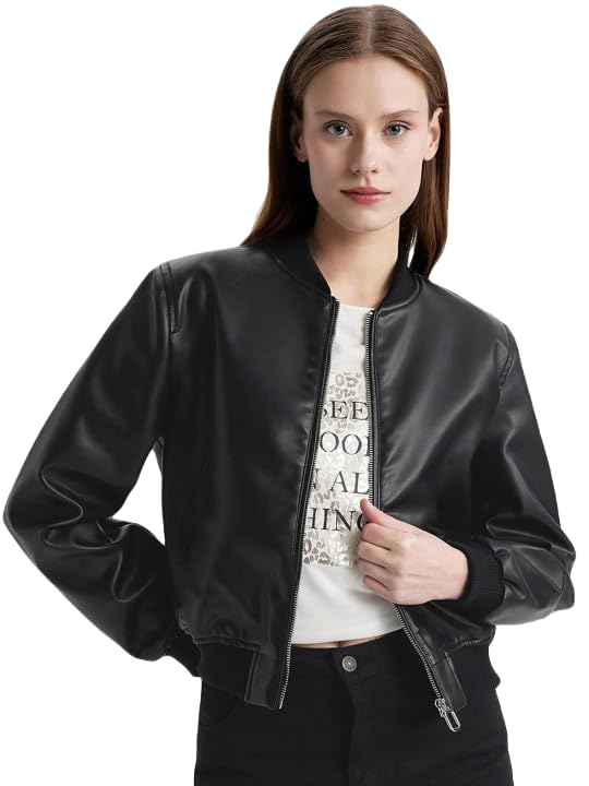 perfect productions Crop Jacket,Classic Leather Jacket,Ladies' Slim Fit Leather Jacket,Women's Genuine Leather Jacket,Crop Leather Jacket with Pockets, Crop Leather Jacket For Women,Jacket04.-picture-51