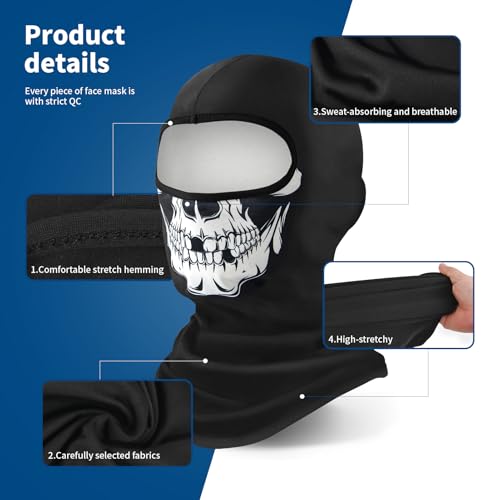 Image of YESLIFE Balaclava Ski Mask for Men and Women, Winter Face Mask, Shiesty for Skiing, Snowboarding & Motorcycle