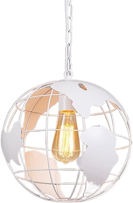 Lustre industriel globe chuangyu lampe suspendue rétro en fer