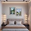 ASTRULUME 2 Pack Paint by Numbers Kit for Adults Beginners, 12x16 Inch Canvas for Painting Crafts for Adults for Home Decor Gift-Alpine Creeks in Lush Woods #4