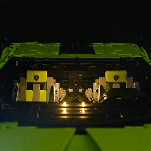 Sugeren LED Beleuchtungsset für Lego Lamborghini Sián FKP 37 42115, LED Beleuchtungsset, Kompatibel mit Lego 42115… – Bild 5