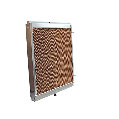 ZCBYBT Refrigeración por circulación de Agua Almohadilla de refrigeración por evaporación Pared de refrigeración de aleación de Aluminio 80 * 80 * 15 cm,B