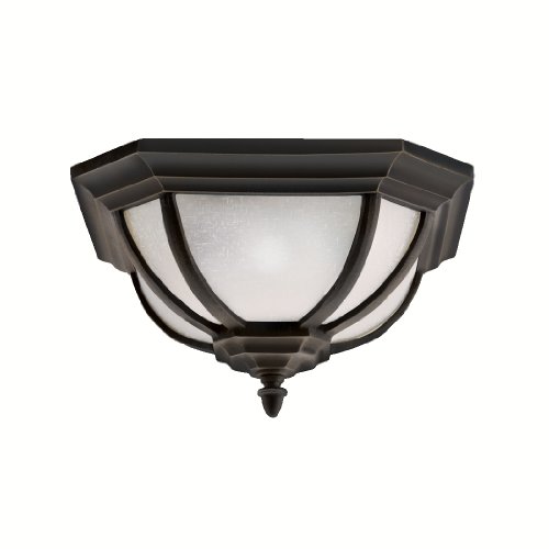 New Product Kichler 9848RZ Salisbury Outdoor Ceiling 2-Light, Rubbed Bronze