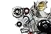 ICT Billet Alternator Bracket Compatible with S10 LS Swap LS1 LS3 LSX LQ4 LQ9 4.8L 5.3L 6.0L 551780-3