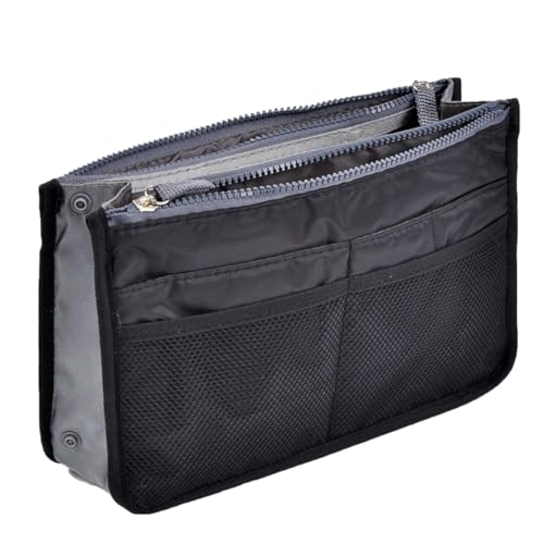 GXGM Organizador de Bolsos de 1 Pieza Organizador de Bolsos de Mujer Barato,Cómodo Organizador Práctico Expandible,Transferencia Diaria Rápida y Fácil（negro）