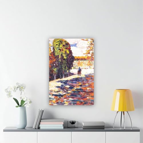 Affiche Parc de Saint Nuage par Kandinsky - Impression sur toile avec cadre suspendu 20x30 cm