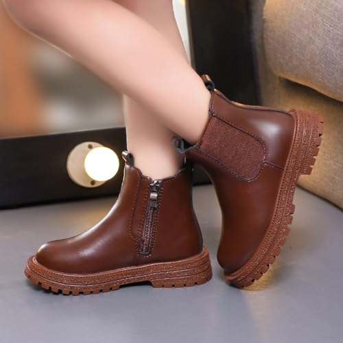 Short Boots Ankle Boots for Girls Bow Side Zipper Low Heel Outdoor Warm Shoes Waterproof Combat Shoes with Zipper2