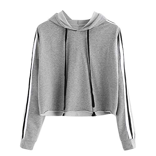 ZODOF Mujer Sudadera Manga Larga Invierno Otoño Moda Fashion Traje de Calle y hogar, Sudadera Casual de Manga Larga para Mujeres con Cuello Redondo Sudaderas con Capucha
