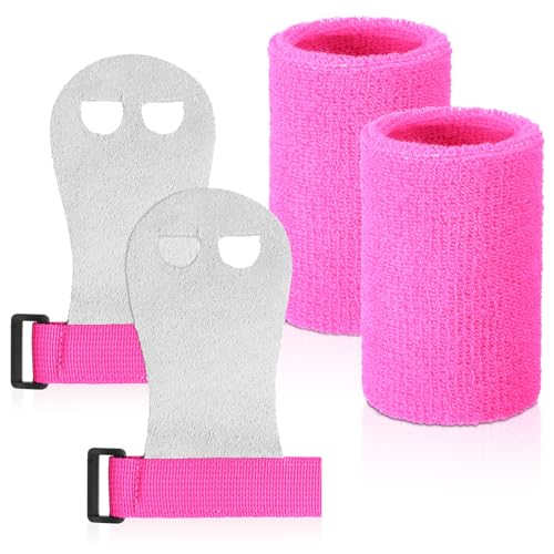 Gymnastics Grips Wristbands Set for Daughter Teens Youth Gymnastic Hand Grips Gymnastic Bar Palm Protection and Wrist Support Accessories Workout and Exercise Grip for Gymnastics Bars Gymnastics Stuff