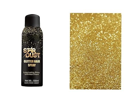 Glitter Hair Spray for Party,Event or Marrige Ultimate Shine(100ml, Gold)-image-22