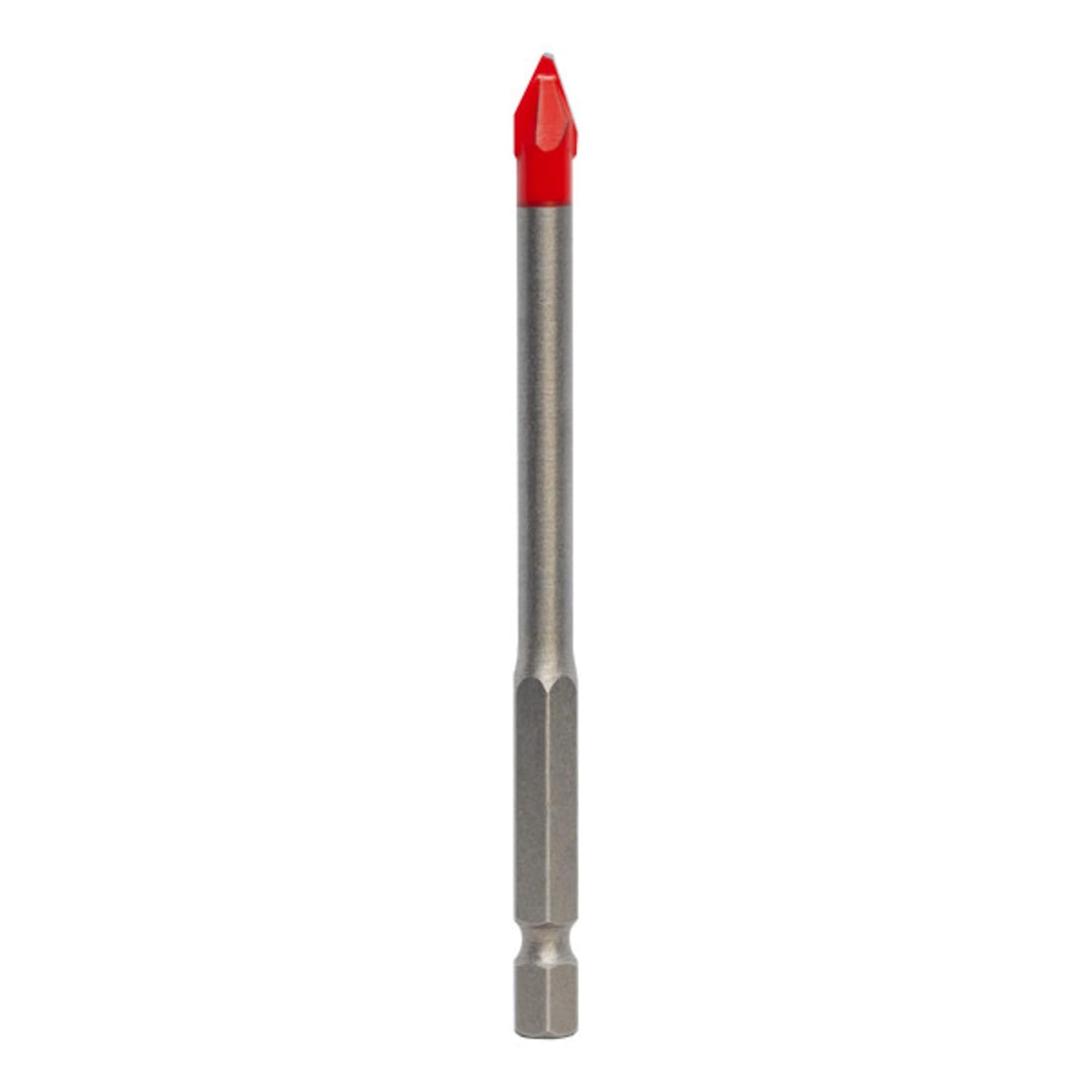 Diablo Hard Tile & Stone Carbide Tipped Drill Bit - Ideal for Hammer and Rotary Drills - 1/4" Diameter, Hex Shank, 3-1/2" Length - DMANSP1030