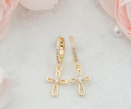 Image of Cherished Moments Huggie Earrings, .925 Sterling Silver or 14k Gold-Plated