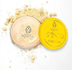 Pó Banana Facial Solto Finalizador Vegano Antioleosidade Efeito Iluminador e Matte