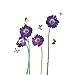 Homefind Wall Stickers Purple Flowers DIY Violet Flowers with Butterflies Nature Scenery Art Murals Vinyl Wall Decals Stickers for Bedroom Living Room Girls Room Nursery Home Decor (18"w x 23"h)