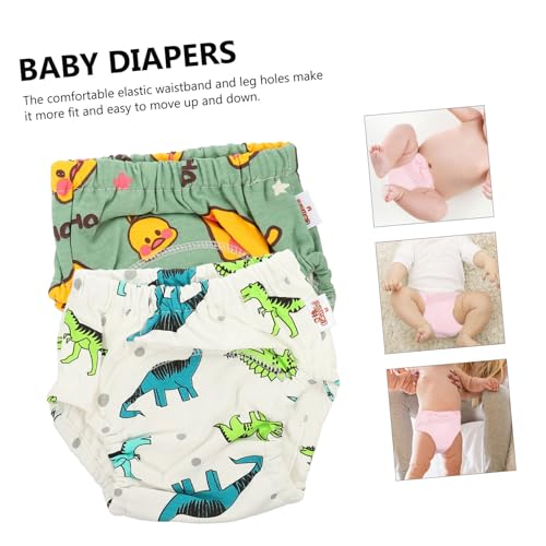 ERINGOGO 6 Peças capa fralda pano calça infantil prática cueca treino bebê lar fraldinha boca para b
