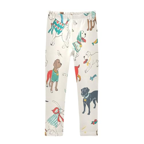Bolaz Toddler Girls Leggings Printed Yoga Pants Leggings Richard Scari Style Dog for Kids