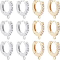 Gold&Platinum Huggies Earring