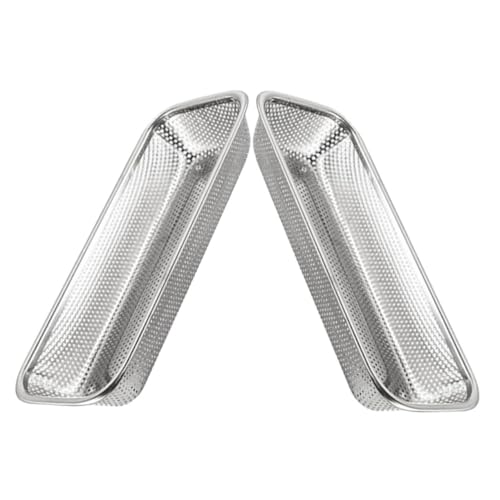 NUOLUX 2個 ステンレス製食洗機対応カトラリーバスケット 耐錆性メッシュ構造 箸 ナイフ フォーク収納用キッチンオーガナイザー 多用途乾
