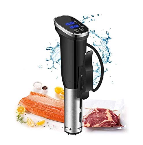 SMSOM Cuiseur sous vide Cuisinière Cuisine précise Température et minuterie, 1000 watts, 100-120V, Ultra-silencieux et coffre-fort