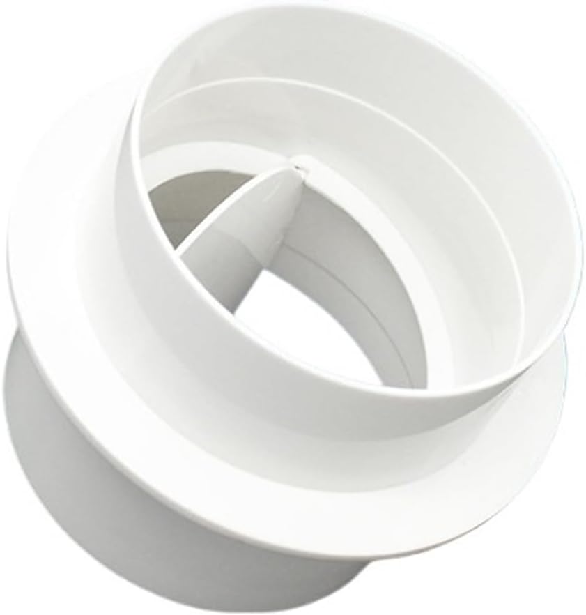 Round PVC pipe exhaust one-way valve anti-odor valve pipe check valve abs bathroom ventilation fan check valve(Connecting hose φ200mm)
