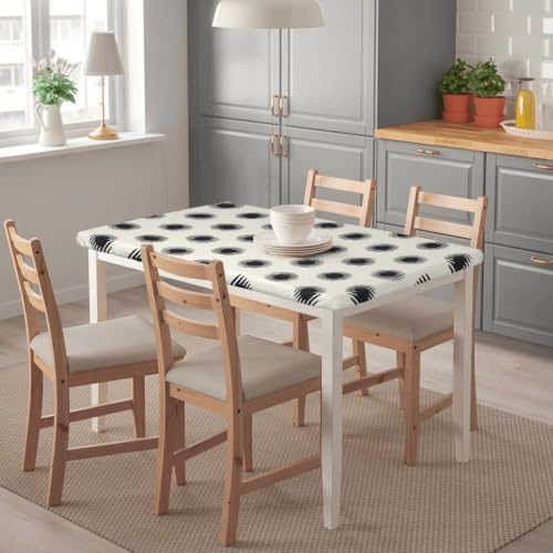 Nappe extensible 122 cm facile à nettoyer et imperméable blanche - 5